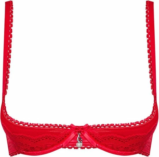 Obsessive BH Met Open Cups En Open Kruis String - Erotische Lingerieset - Maat S/M - Rood 19 Obsessive BH Met Open Cups En Open Kruis String - Erotische Lingerieset - Maat S/M - Rood - Afbeelding 19