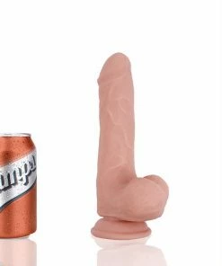 Champs - Hunky Realistische Dildo Zuignap En Ruggengraat - Dual Density / Soft Touch / Buigbaar - 20 Cm - Anaal Gebruik
