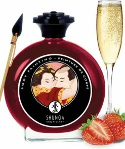 Shunga Eetbare Bodypaint Strawberry Wine 14 Shunga Eetbare Bodypaint Strawberry Wine -Cottelli Collection Shop 550x546 1
