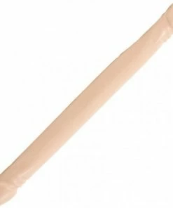 Doc Johnson Built In America Dubbele Dildo Smooth Double Header, White 18 Wit - 44,96 Cm