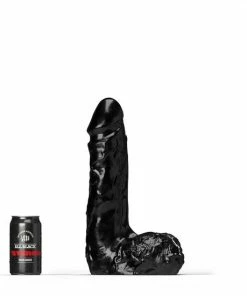 All Black Stero D - Racket Dildo - 35 Cm X 8.6 Cm - XXL Dildo - Mega Dildo - Dikke Dildo - Realistische Anaal Dildo - Grote Dildo - Anaal Toy - Anal Toys - Seksspeeltje - Sex Toy