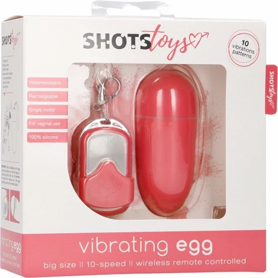 Shots Toys 10 Speed Draadloos Vibrerend Ei Met Afstandsbediening - Roze 3 Shots Toys 10 Speed Draadloos Vibrerend Ei Met Afstandsbediening - Roze - Afbeelding 3