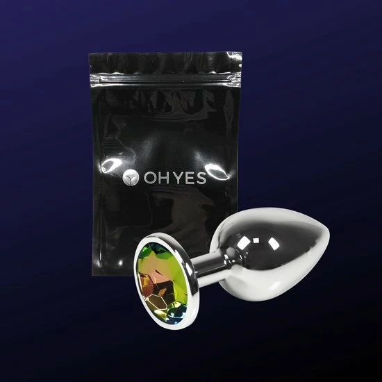 OHYES Metalen Buttplugs Voor Mannen En Vrouwen - Anal & Butt Plug - Buttplug Metaal SMALL - Regenboog/multicolor S 8 OHYES Metalen Buttplugs Voor Mannen En Vrouwen - Anal & Butt Plug - Buttplug Metaal SMALL - Regenboog/multicolor S - Afbeelding 8