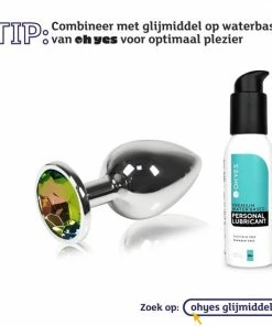 OHYES Metalen Buttplugs Voor Mannen En Vrouwen - Anal & Butt Plug - Buttplug Metaal SMALL - Regenboog/multicolor S 18 OHYES Metalen Buttplugs Voor Mannen En Vrouwen - Anal & Butt Plug - Buttplug Metaal SMALL - Regenboog/multicolor S -Cottelli Collection Shop 550x550 155