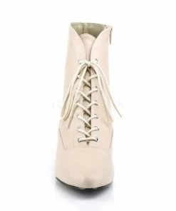 Pleaser Pink Label Enkellaars -42 Shoes- FAB-1005 US 12 Creme -Cottelli Collection Shop 550x550 241