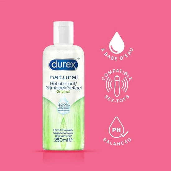 Durex Glijmiddel Natural - Waterbasis - 250 Ml - Grootverpakking 5 Durex Glijmiddel Natural - Waterbasis - 250 Ml - Grootverpakking - Afbeelding 5