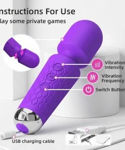 Doodadeals® | Mini Magic Wand Vibrator | Wand Vibrator Draadloos | Wand Vibrator Oplaadbaar | Wand Vibrator | Clitoris Vibrator | Massagestaaf Voor Vrouwen | Zwart -Cottelli Collection Shop 550x550 250