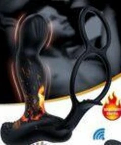 Power Escorts - Prostate Silicone Massager - 7 Function En Verwarmend Dus Heerlijk In Gebruik - Rechargeable - Black - Gave Cadeaubox -Cottelli Collection Shop 550x550 255