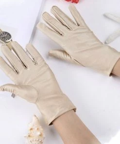 Beschermende Handschoenen - Handschoenen Beige - Eczeemhandschoen - Gloves - Jewelry Handschoen - Werk Handschoen - Beauty Salon Handschoenen - Veiligheid Handschoen Lichtgewicht Unisex Zacht MAAT L ----- HiCHiCO®