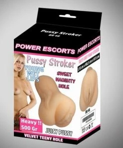 Power Escorts - Pussy Stroker - Body Masturbator - BR48 - 460 Gram - Beige