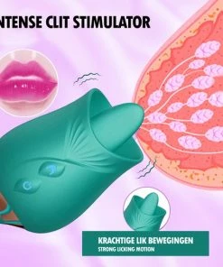 GAVURY GREEN INTENSE VIBRATOR Mannen En Vrouwen - Likt En Stotend 10 Vibratie Standen Groene Siliconen Vibrator - Clitoris Stimulator Intense Sex Orgasme Thrusting Dildo Lick Seksspeeltjes G-spot -Cottelli Collection Shop 550x550 56