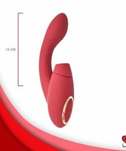 Perfect Pleasure Vibrator - 2 In 1 Vibrator - G Spot En Clitoris Vibrator - Inclusief Toycleaner En Glijmiddel - Rood -Cottelli Collection Shop 550x550 80
