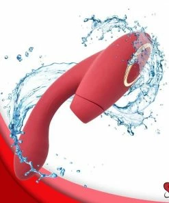 Perfect Pleasure Vibrator - 2 In 1 Vibrator - G Spot En Clitoris Vibrator - Inclusief Toycleaner En Glijmiddel - Rood -Cottelli Collection Shop 550x550 82