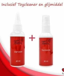 Perfect Pleasure Vibrator - 2 In 1 Vibrator - G Spot En Clitoris Vibrator - Inclusief Toycleaner En Glijmiddel - Rood -Cottelli Collection Shop 550x550 83