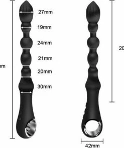 TipsToys Anaal Vibrators - Prostaat Buttplug Stimulator Seksspeeltjes Zwart -Cottelli Collection Shop 550x552 2