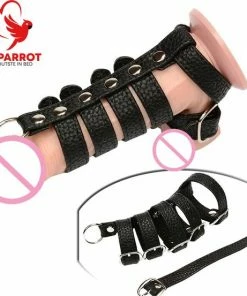 Merkloos Kuisheidskooi En Cockring | 2 In 1 | Leder | Zeer Luxe Uitvoering | Cock Ring | Penis Kooi | Penisring | Verstelbaar