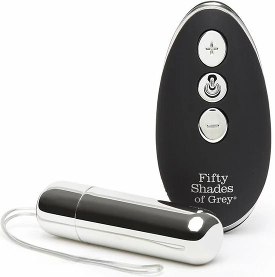Fifty Shades Relentless Vibrations Remote Control Pleasure Egg - Zwart/ Zilver 15 Fifty Shades Relentless Vibrations Remote Control Pleasure Egg - Zwart/ Zilver - Afbeelding 15