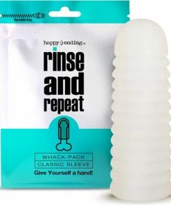 Happy Ending - Masturbatiesleeve Rinse & Repeat Wack Pack Sleeve Herbruikbaar - Wit -Cottelli Collection Shop 550x561 2