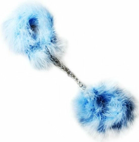 Secret Play Blue Marabou Handcuffs 3 Secret Play Blue Marabou Handcuffs - Afbeelding 3