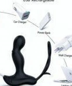 Power Escorts - Prostate Silicone Massager - 7 Function En Verwarmend Dus Heerlijk In Gebruik - Rechargeable - Black - Gave Cadeaubox -Cottelli Collection Shop 550x561 8