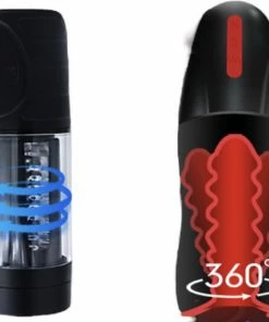 Power Escorts Grote Oplaadbare Masturbator Vibratie Verwarmd Roterend -Cottelli Collection Shop 550x563