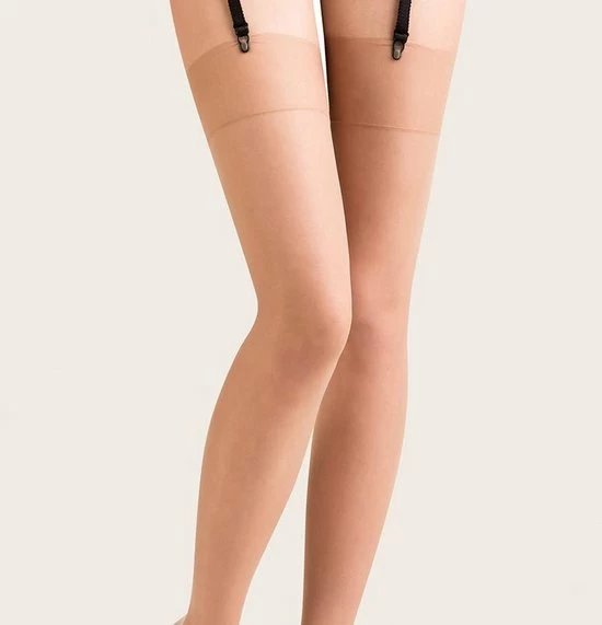 Gabriella Jarretelkousen Calze Cher 15DEN, Beige, Maat 3/4 M/L 2 Gabriella Jarretelkousen Calze Cher 15DEN, Beige, Maat 3/4 M/L - Afbeelding 2