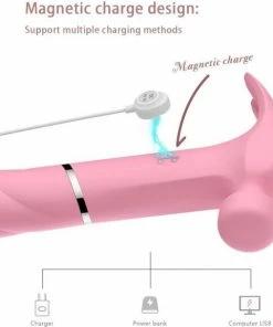 Qarano Sweet Black Hammer - Vibrators Voor Vrouwen - Wand Vibrator - 21 Vibratie Standen - Clitoris Stimulator - Tepel Stimulator - Elektrische Dildo - Anaal - Seksspeeltje - Sextoy - G-Spot Booster - Massager - Intense Orgasme -Cottelli Collection Shop 550x577