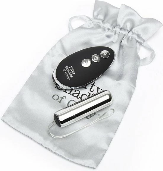 Fifty Shades Relentless Vibrations Remote Control Pleasure Egg - Zwart/ Zilver 20 Fifty Shades Relentless Vibrations Remote Control Pleasure Egg - Zwart/ Zilver - Afbeelding 20