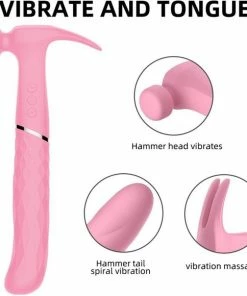 Qarano Sweet Black Hammer - Vibrators Voor Vrouwen - Wand Vibrator - 21 Vibratie Standen - Clitoris Stimulator - Tepel Stimulator - Elektrische Dildo - Anaal - Seksspeeltje - Sextoy - G-Spot Booster - Massager - Intense Orgasme -Cottelli Collection Shop 550x580