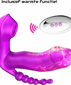 TipsToys Nieuwste Draagbare Vibrator - Zuig 3.0 Dildo's Vrouwen Clitoris Gspot SexToys Paars -Cottelli Collection Shop 550x584 5