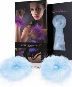 Secret Play Blue Marabou Handcuffs