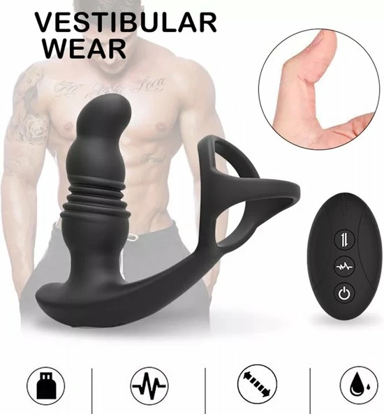 TipsToys Anaal Buttplug Vibrators - Prostaat Stimulator Seksspeeltjes 4 TipsToys Anaal Buttplug Vibrators - Prostaat Stimulator Seksspeeltjes - Afbeelding 4