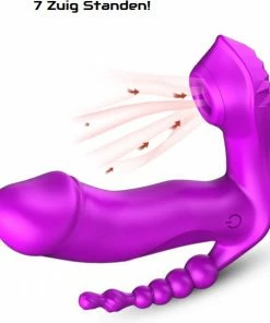 TipsToys Nieuwste Draagbare Vibrator - Zuig 3.0 Dildo's Vrouwen Clitoris Gspot SexToys Paars -Cottelli Collection Shop 550x594 6