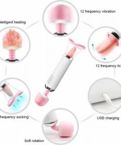 GALESTO 2-in-1 Magic Wand Vibrator - Mannen En Vrouwen - Zuigt En Likt - 12 Vibratie Standen - Clitoris Stimulator - Intense Sex Orgasme - Seksspeeltjes - G-spot 14 GALESTO 2-in-1 Magic Wand Vibrator - Mannen En Vrouwen - Zuigt En Likt - 12 Vibratie Standen - Clitoris Stimulator - Intense Sex Orgasme - Seksspeeltjes - G-spot -Cottelli Collection Shop 550x595 5