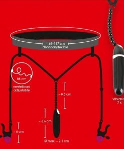 Bad Kitty Spreid String Met Schaamlip Klemmen En Vibratie Bullet Voor Anaal Of Vaginaal Gebruik Zwart - Schaamlippenspreider -Cottelli Collection Shop 550x599