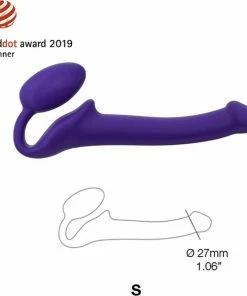 Strap-On-Me Strapless Voorbinddildo - Paars - Maat S -Cottelli Collection Shop 550x600 3