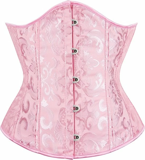 Merkloos Sexy Roze Underbust Korset - Waist Trainer | Maat 48 | Mooie Lingerie Korsetten 4 Merkloos Sexy Roze Underbust Korset - Waist Trainer | Maat 48 | Mooie Lingerie Korsetten - Afbeelding 4