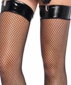 Leg Avenue Vinyl Top Fishnet Thigh Highs -Cottelli Collection Shop 550x606 5