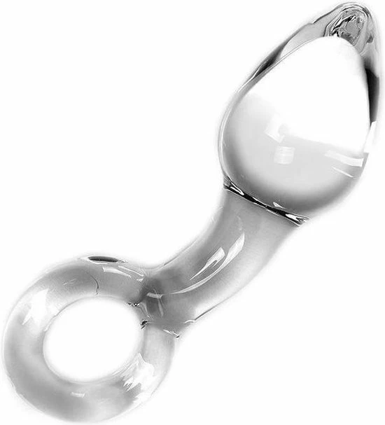 Kiotos Glass Glazen Buttplug Met Ring 1 Kiotos Glass Glazen Buttplug Met Ring