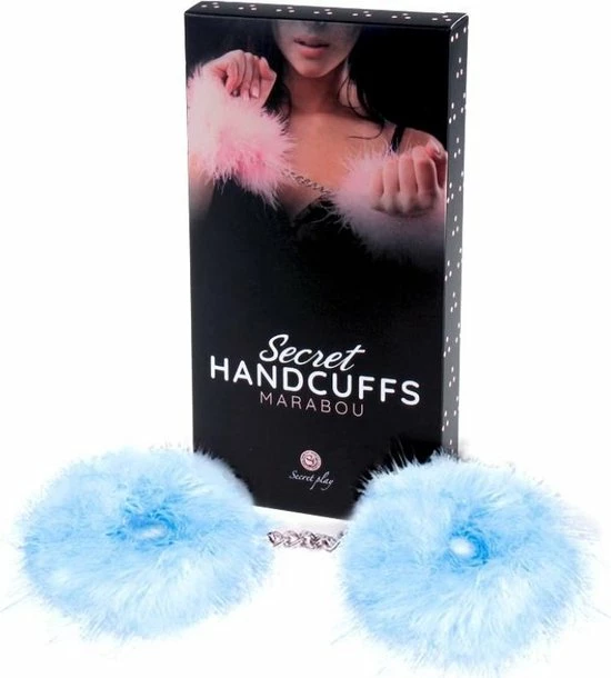 Secret Play Blue Marabou Handcuffs 8 Secret Play Blue Marabou Handcuffs - Afbeelding 8