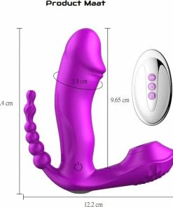 TipsToys Nieuwste Draagbare Vibrator - Zuig 3.0 Dildo's Vrouwen Clitoris Gspot SexToys Paars -Cottelli Collection Shop 550x619 5