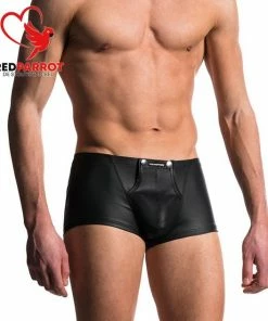 Merkloos Leren Onderbroek Starline | Knoopjes Voor Penis | Erotisch Ondergoed | Open Kruis | Sexy Ondergoed | SM | BDSM | Rollenspel