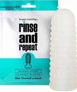 Happy Ending - Masturbatiesleeve Rinse & Repeat Wack Pack Sleeve Herbruikbaar - Wit -Cottelli Collection Shop 550x641 1