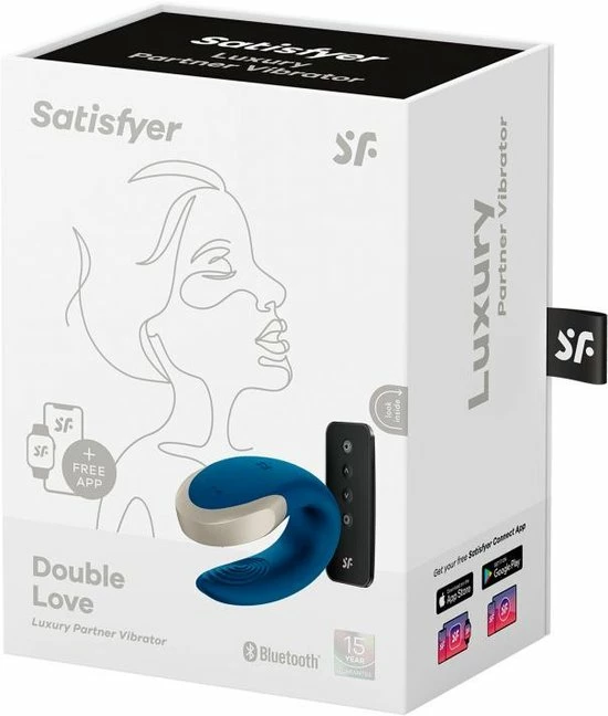 Satisfyer - Double Love Blauw 2 Satisfyer - Double Love Blauw - Afbeelding 2