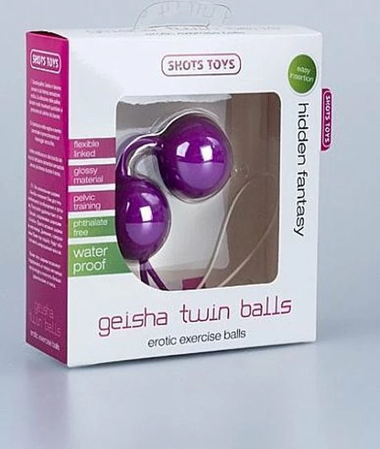 Shots Toys Balletje Geisha Twin Balls Paars 2 Shots Toys Balletje Geisha Twin Balls Paars - Afbeelding 2