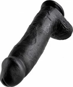 Pipedream King Cock Realistische Dildo Cock - With Balls Zwart - 12 Inch