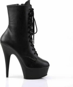 Pleaser Plateau Laarzen -38 Shoes- DELIGHT-1020 US 8 Zwart -Cottelli Collection Shop 550x670 7