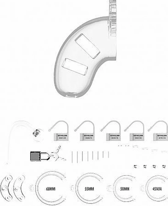 Shots - ManCage Cockcage Met Plug 10 - Transparant 14 Shots - ManCage Cockcage Met Plug 10 - Transparant - Afbeelding 14