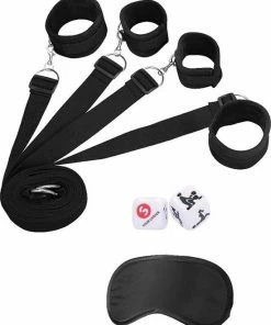 Merkloos Under The Bed Binding Restraint Kit - Black - Kits - Black - Discreet Verpakt En Bezorgd 5 Merkloos Under The Bed Binding Restraint Kit - Black - Kits - Black - Discreet Verpakt En Bezorgd -Cottelli Collection Shop 550x680 2