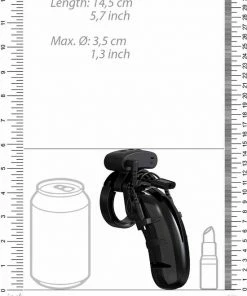 ManCageShots - ManCage Model 21 - Chastity - 4.5 - Cock Cage With Electro - Black 8 ManCageShots - ManCage Model 21 - Chastity - 4.5 - Cock Cage With Electro - Black -Cottelli Collection Shop 550x681 1